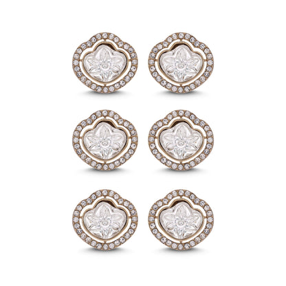 White Color Kundan Earrings Combo 3 Pair with Beautiful Designer Ethnic Jewelry Collection