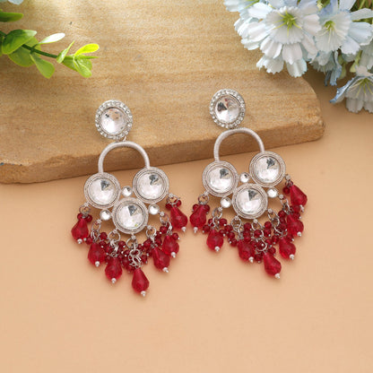 Rani Color Elegante Hochzeitsohrringe mit Kundan und klassischem königlichen Look