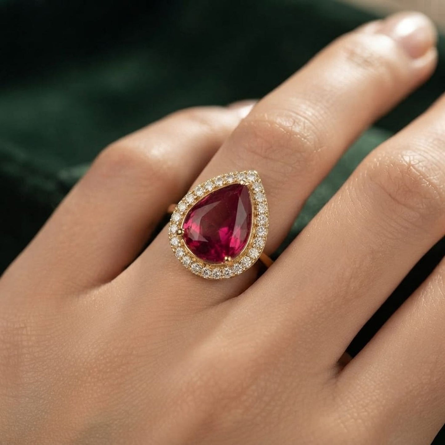Dark Pink Color Kundan Ring Featuring Elegant Traditional Designer Style