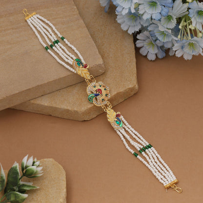 Multi Color Matha Patti Inspired By Traditional Indian Bridal Head Jewelry