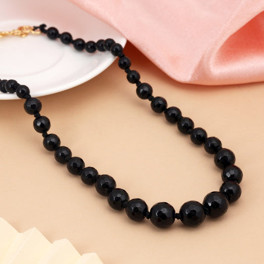 Black Color Traditional Handcrafted Pearl Necklace For Women’S Fashion Jewelry Collection