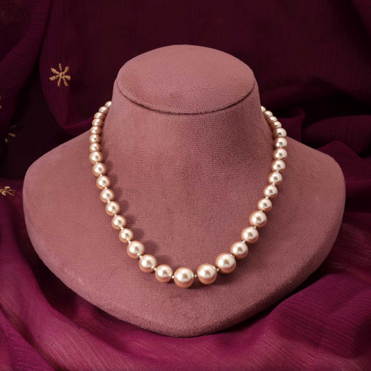 Gold Color Heritage Style Pearl Necklace For Brides And Grand Festive Wear