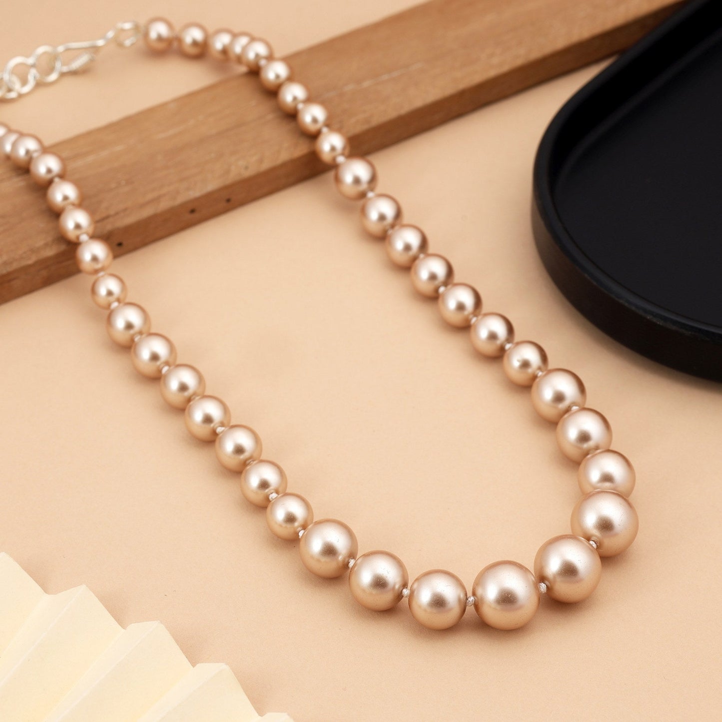 Gold Color Heritage Style Pearl Necklace For Brides And Grand Festive Wear