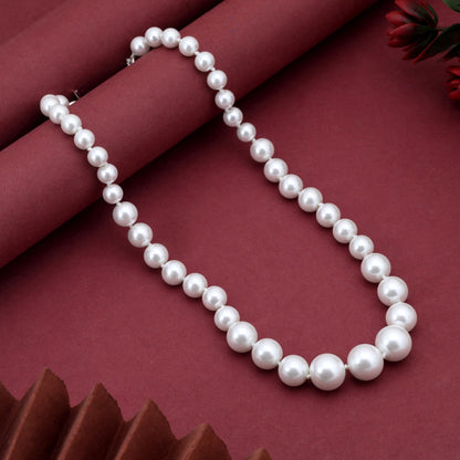 Weiße atemberaubende traditionelle Perlenkette für Hochzeiten und besondere Anlässe