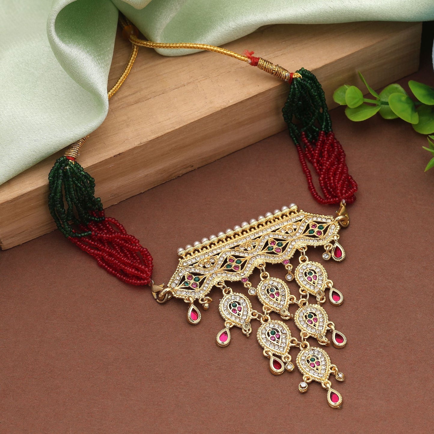 Multi Color Choker Rajputi Jewellery Rani Haar Inspired By Classic Rajasthani Artistry