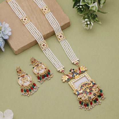 Multi Color Rajputi Jewellery Rani Haar Inspired By Royal Traditions