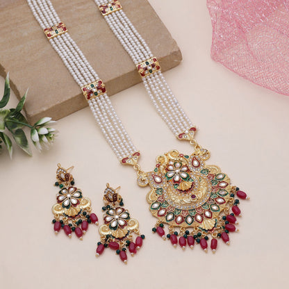 Multi Color Rajputi Jewellery Rani Haar With Heritage Inspired Style