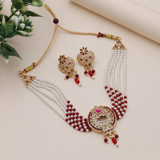 Rani Color Choker Rajputi Jewellery Rani Haar Featuring Bridal Appeal