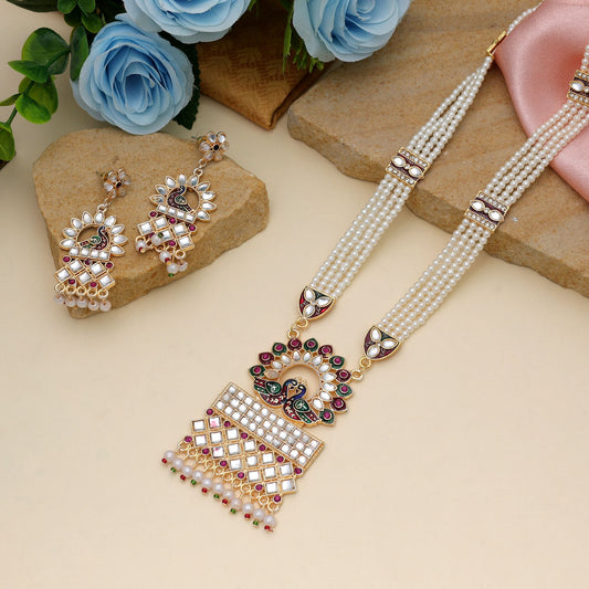 Vibrant Multi Color Rajputi Jewellery Rani Haar Heritage Collection