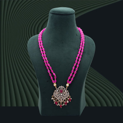 Rani Color Stone Necklace with Traditional Statement Jewelry Design Style