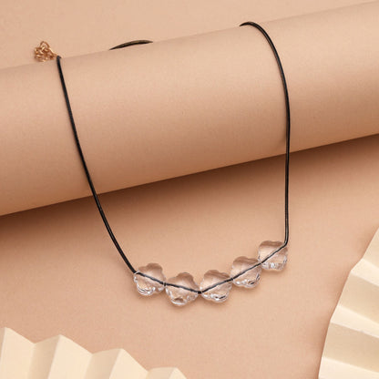 Stunning White Color Fashion Necklace With Elegant Beads Perfect For Formal Events