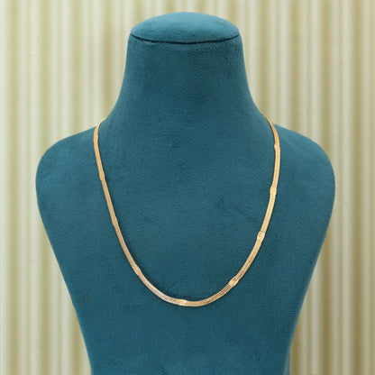 Gold Color Fashion Chain Necklace Inspired By Classic Indian Jewelry Simplicity