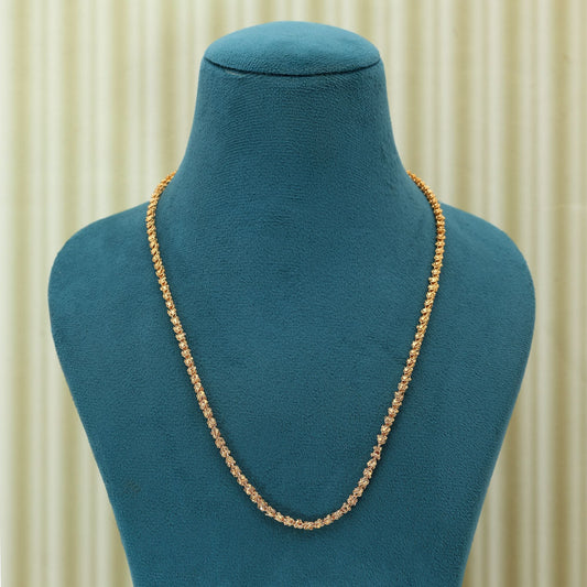 Gold Color Fashion Chain Necklace Designed For Effortless Traditional Accessorizing