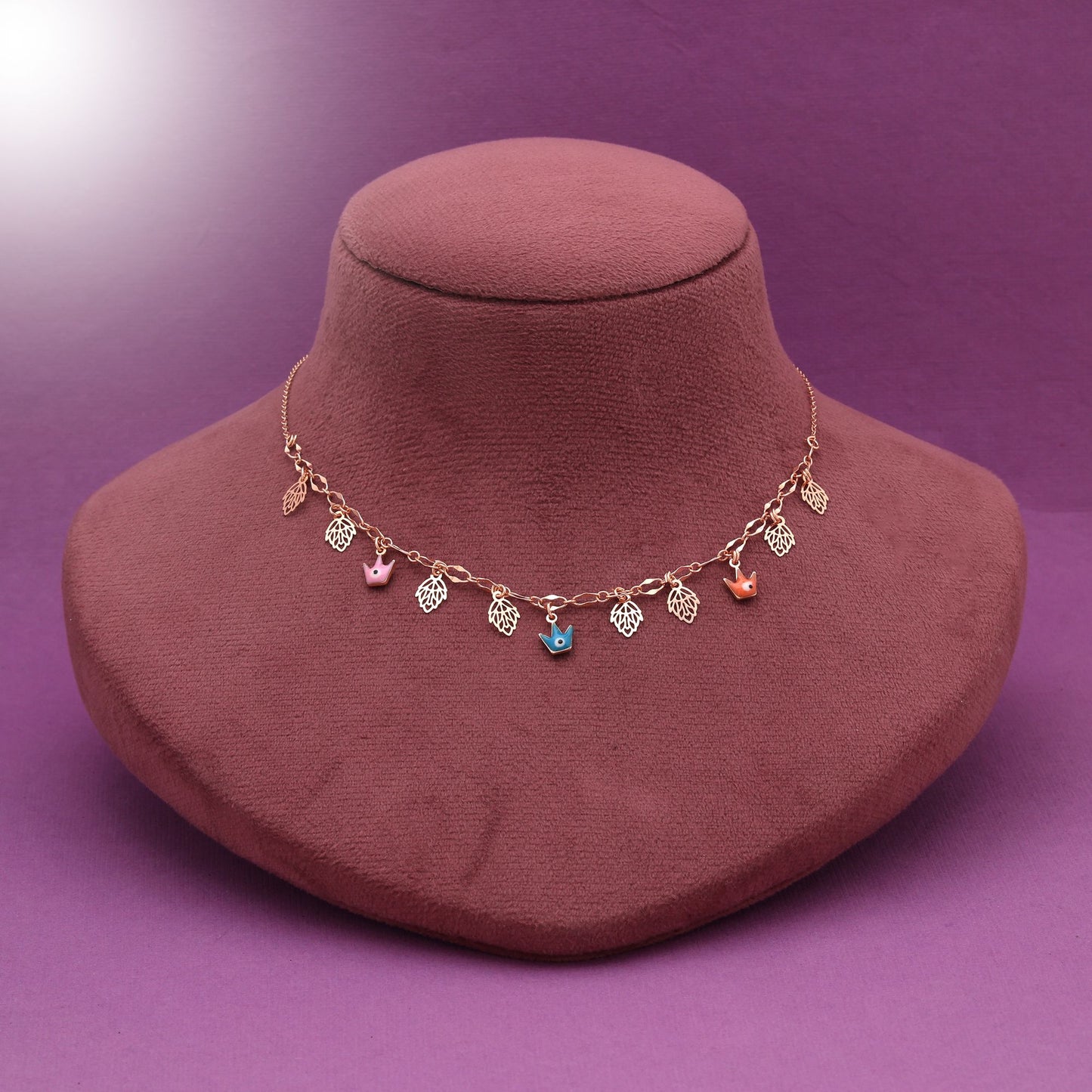 Multi Color Ethnic Mala Style Chain Necklace With Traditional Festive Jewelry Design