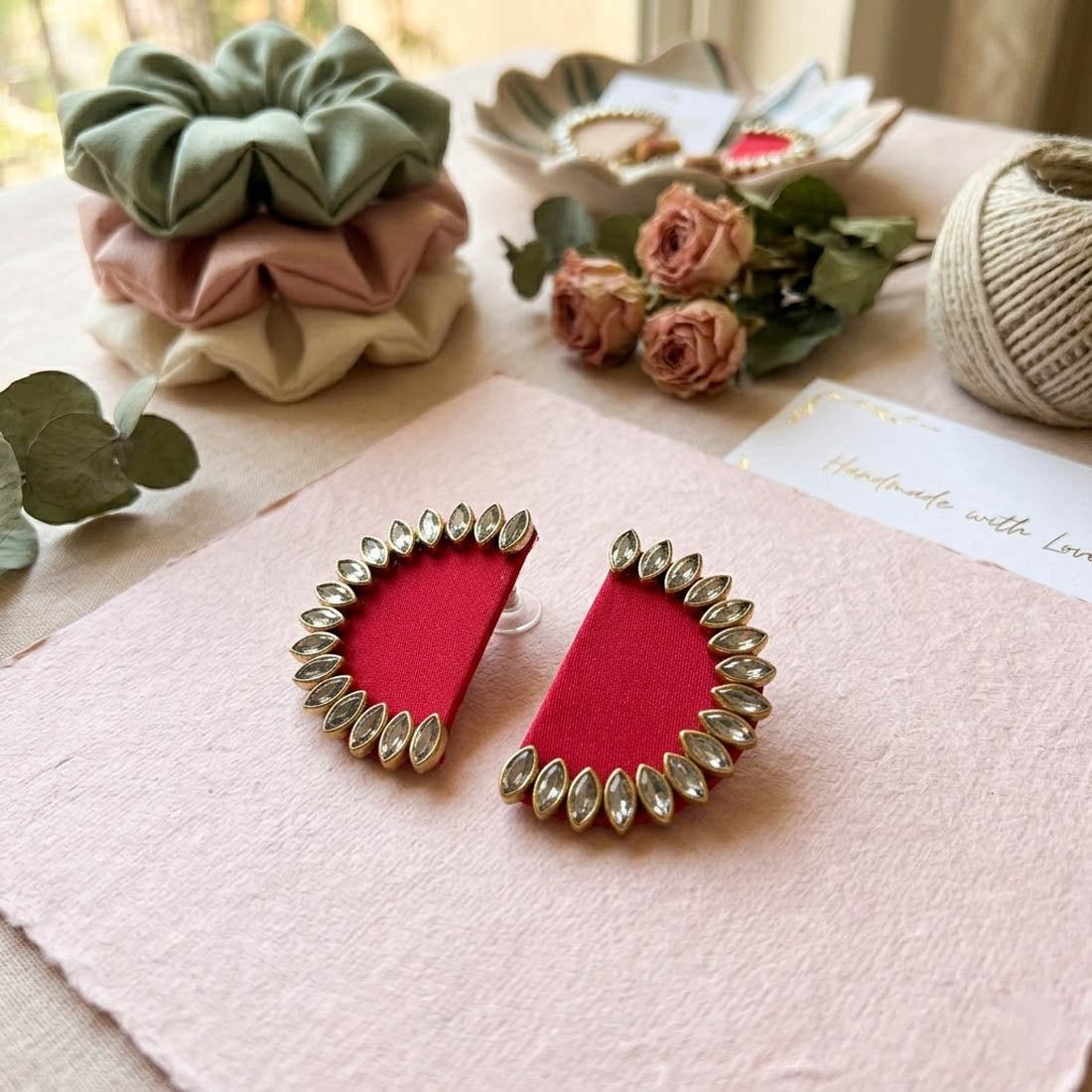 Royal Rani Color Handcraft Earrings Bridal Festive Elegant Statement Jewelry