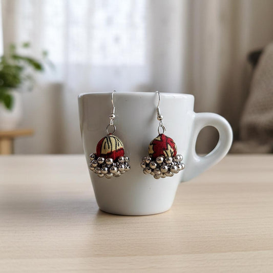 Multi Color Wooden Handcraft Earrings With Contemporary Ethnic Fusion Look