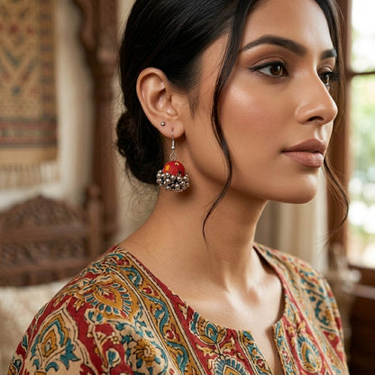 Multi Color Wooden Handcraft Earrings Designer Festive Traditional Statement Jewelry Collection Design