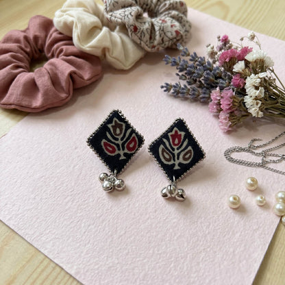 Elegant Black Color Handcraft Earrings Traditional Ethnic Design for Women