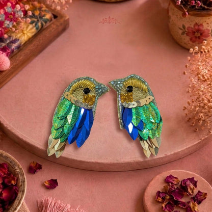 Multi Color Handcraft Earrings Featuring Vibrant Ethnic Craftsmanship Style