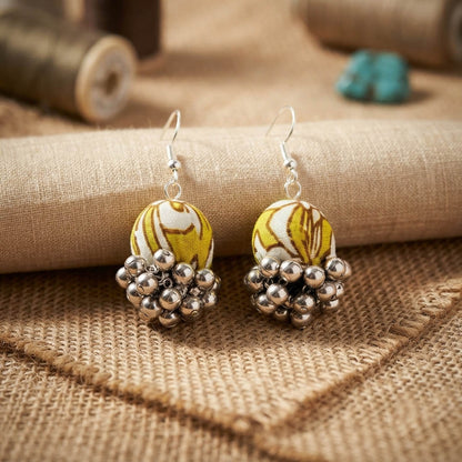 Soothing Light Green Color Handcraft Earrings Jhumki Ethnic Party Accessory