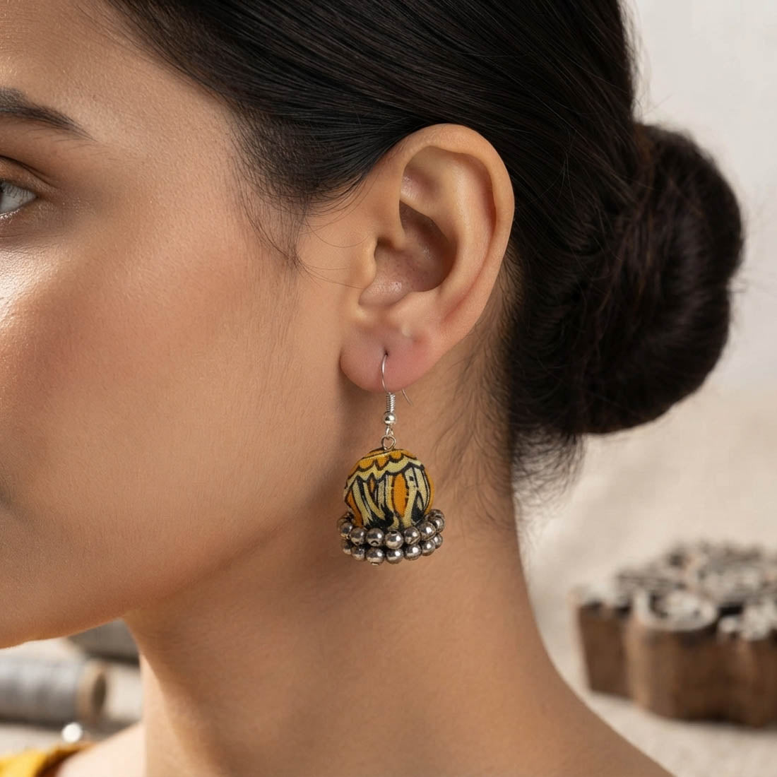 Handmade Multi Color Handcraft Earrings Jhumki Featuring Traditional Craftsmanship