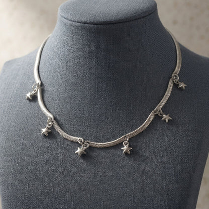 Silver Color Oxidised Necklace with Traditional Ethnic Design