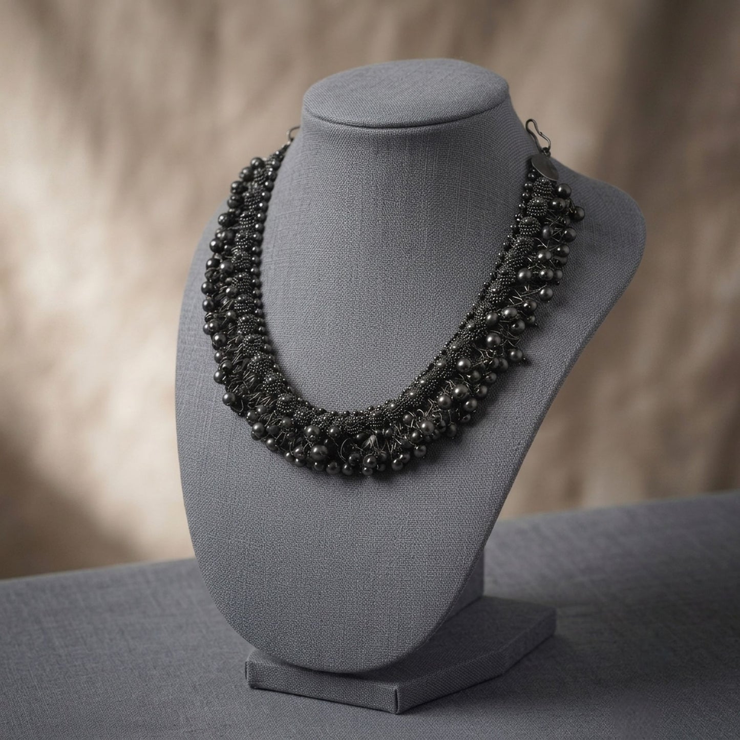 Black Color Oxidised Choker Necklace Elegant Designer Style