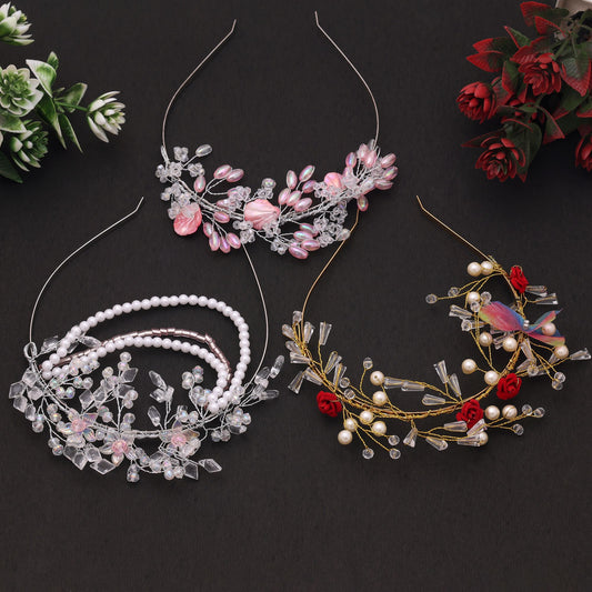 Assorted Color Hair Band 3 Pieces Combo With Cute Fashion Appeal