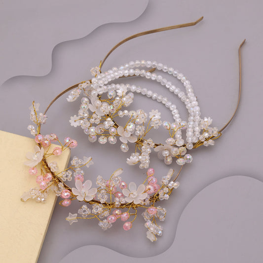 Assorted Color 2 Pieces Combo Of Hair Band Elegant Daily Wear Fashion Hair Accessories