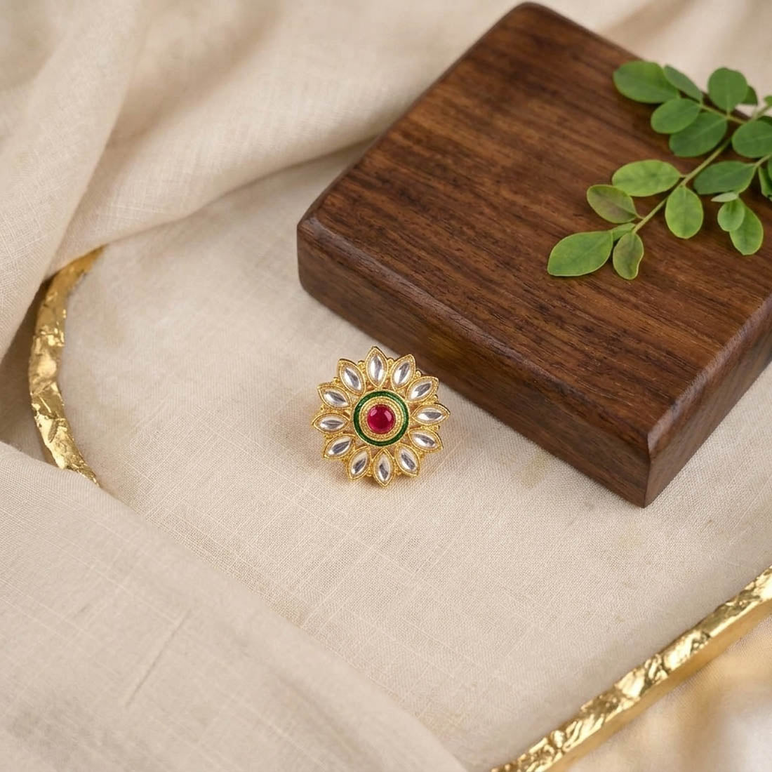 Rani Farbbesitzer Mode-Ringe Eleganter traditioneller Schmuckstil