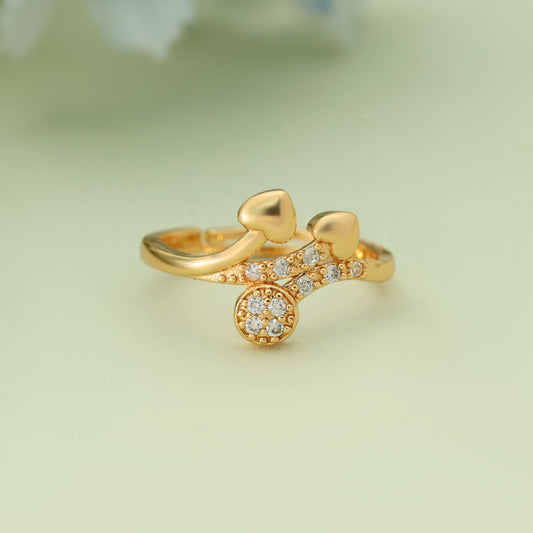 Gold Color Assorted Design Fashion Rings Combo Of 24 Pieces Elegant Party Wear Fashion Jewelry Set