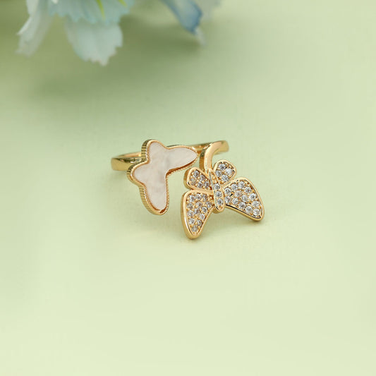 White Color Fashion Rings With Elegant Classic Designer Fashion Style