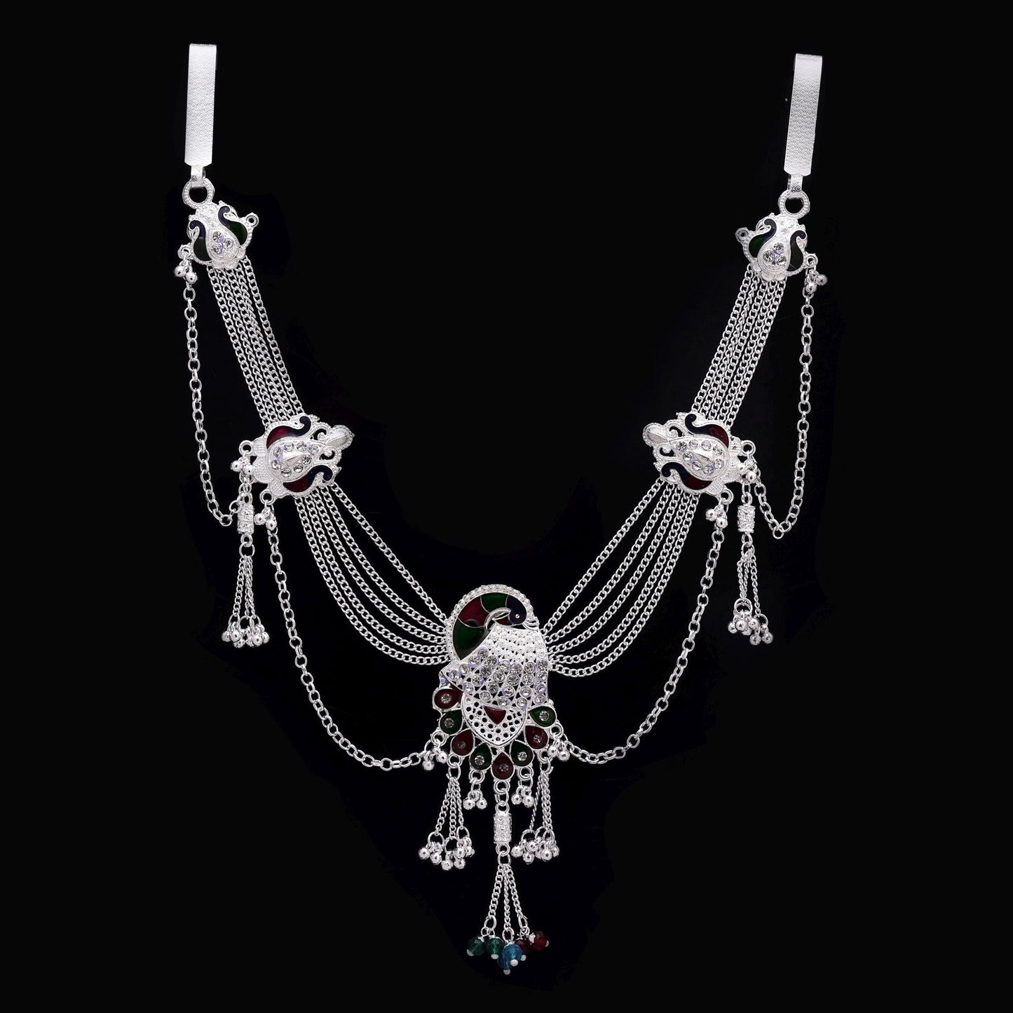 Multi Color Meena Work Kamarband Crafted For Royal Bridal And Festive Wear