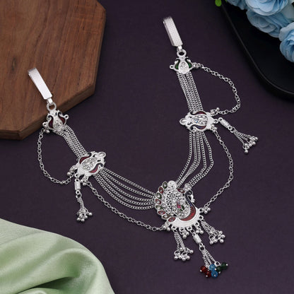 Multi Color Meena Work Kamarband Showcasing Intricate Enamel Artistry And Elegance