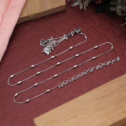 Silver Color Oxidised Kamarband Showcasing Heritage Craftsmanship And Elegance