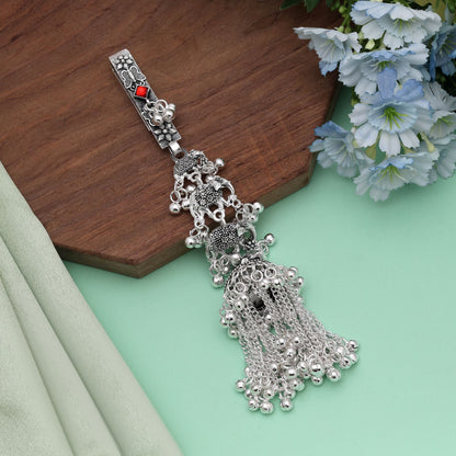 Maroon Color Oxidised Kamar Juda Showcasing Classic Heritage Inspired Jewelry Design