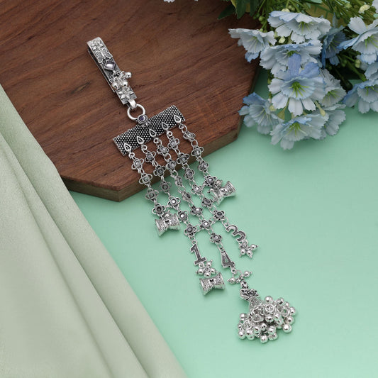 Silver Color Oxidised Kamar Juda Offering Timeless Elegance For Tradition Styles