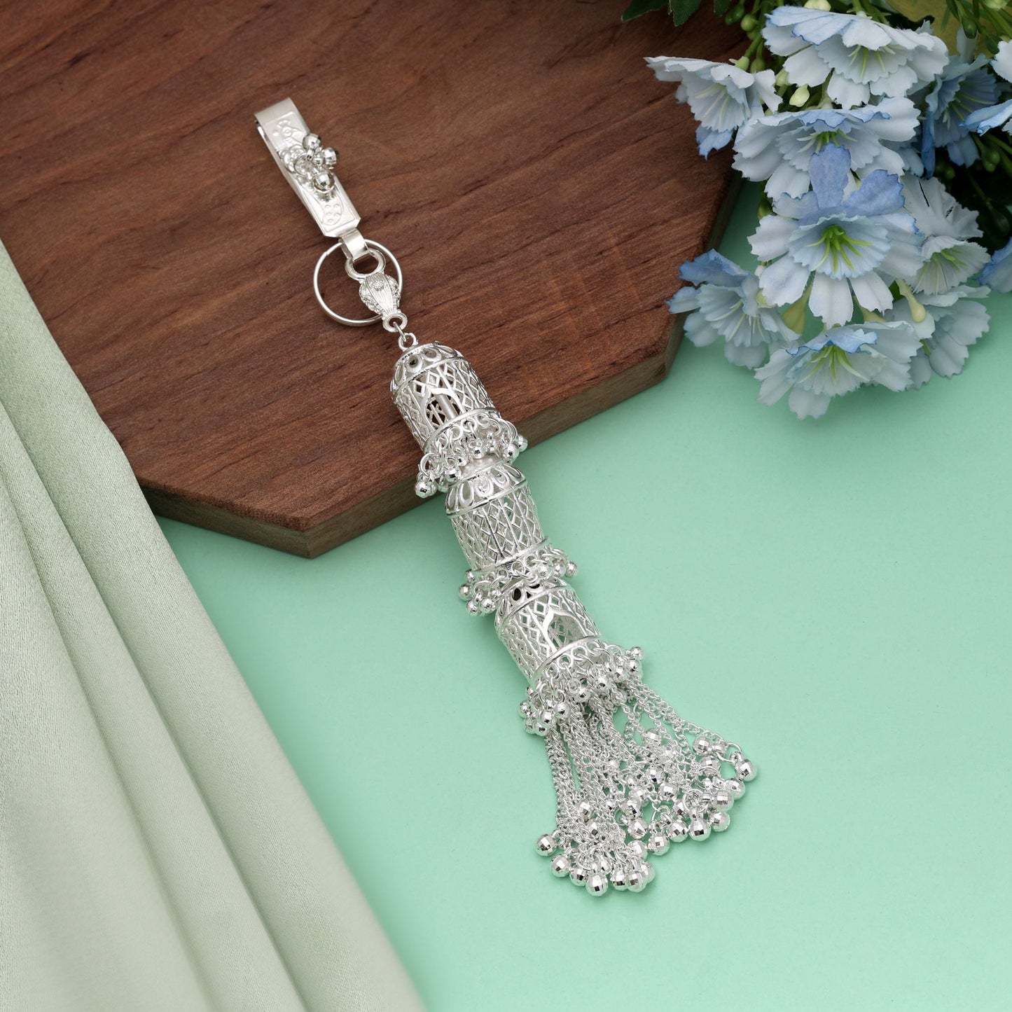Silver Color Oxidised Kamar Juda Designed With Antique Finish For Ethnic Fashion
