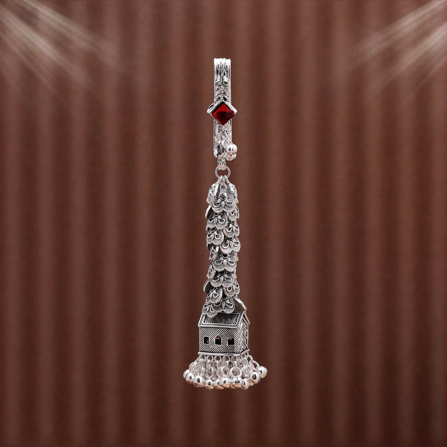 Maroon Color Oxidised Kamar Juda Crafted To Enhance Bridal