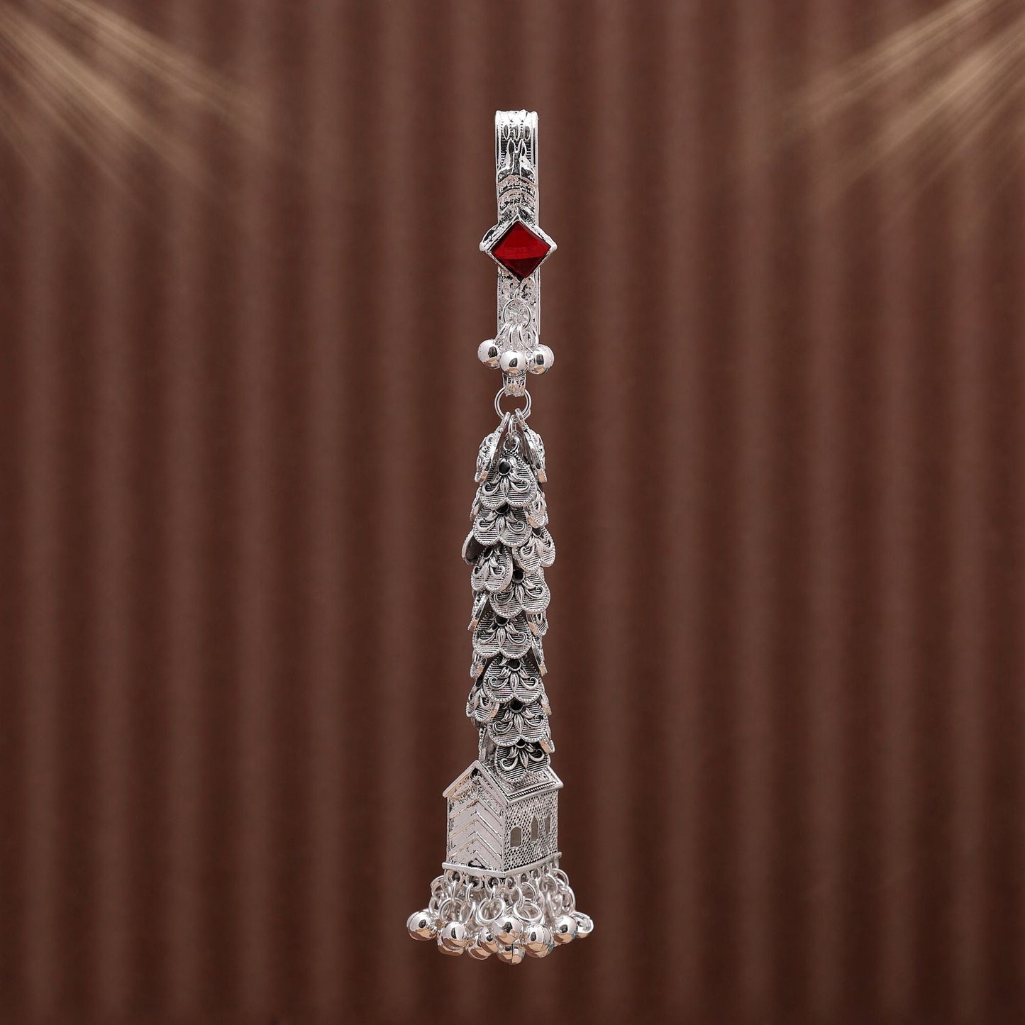 Maroon Color Oxidised Kamar Juda Showcasing Rich Traditional Craftsmanship And Style
