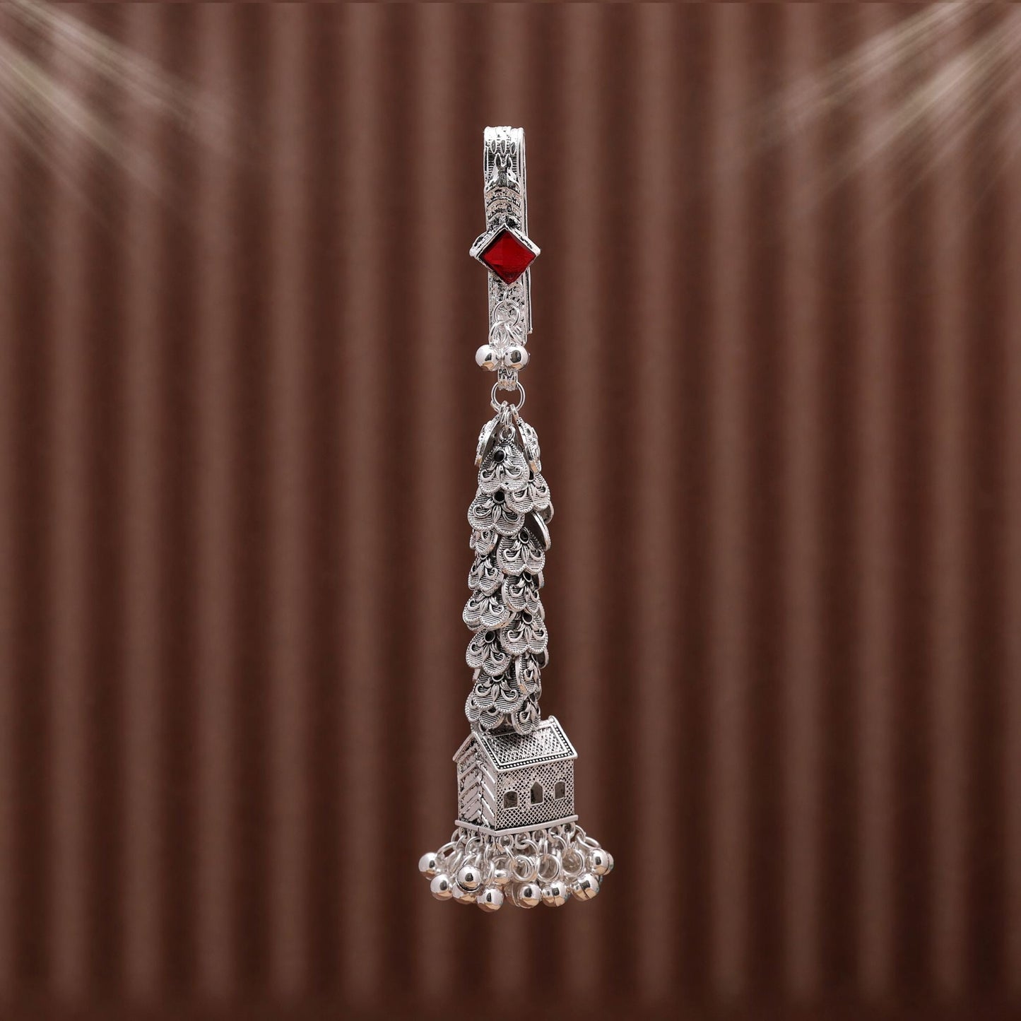 Maroon Color Oxidised Kamar Juda Offering Royal Elegance
