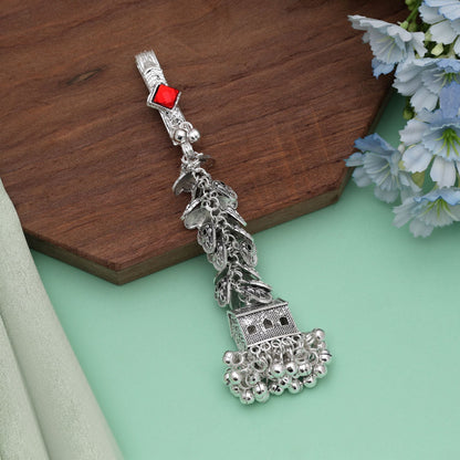 Maroon Color Oxidised Kamar Juda Offering Royal Elegance
