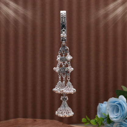 Green Color Oxidised Kamar Juda Crafted For Refreshing Traditional Bridal Styling