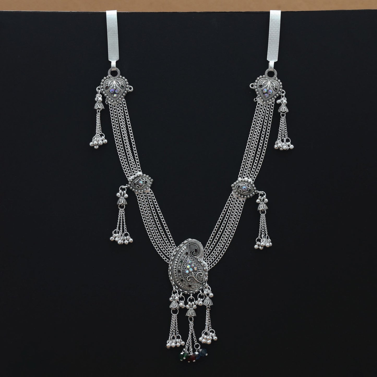 Assorted Color Oxidised Kamarband Traditional Ethnic Waist Belt Jewelry Collection