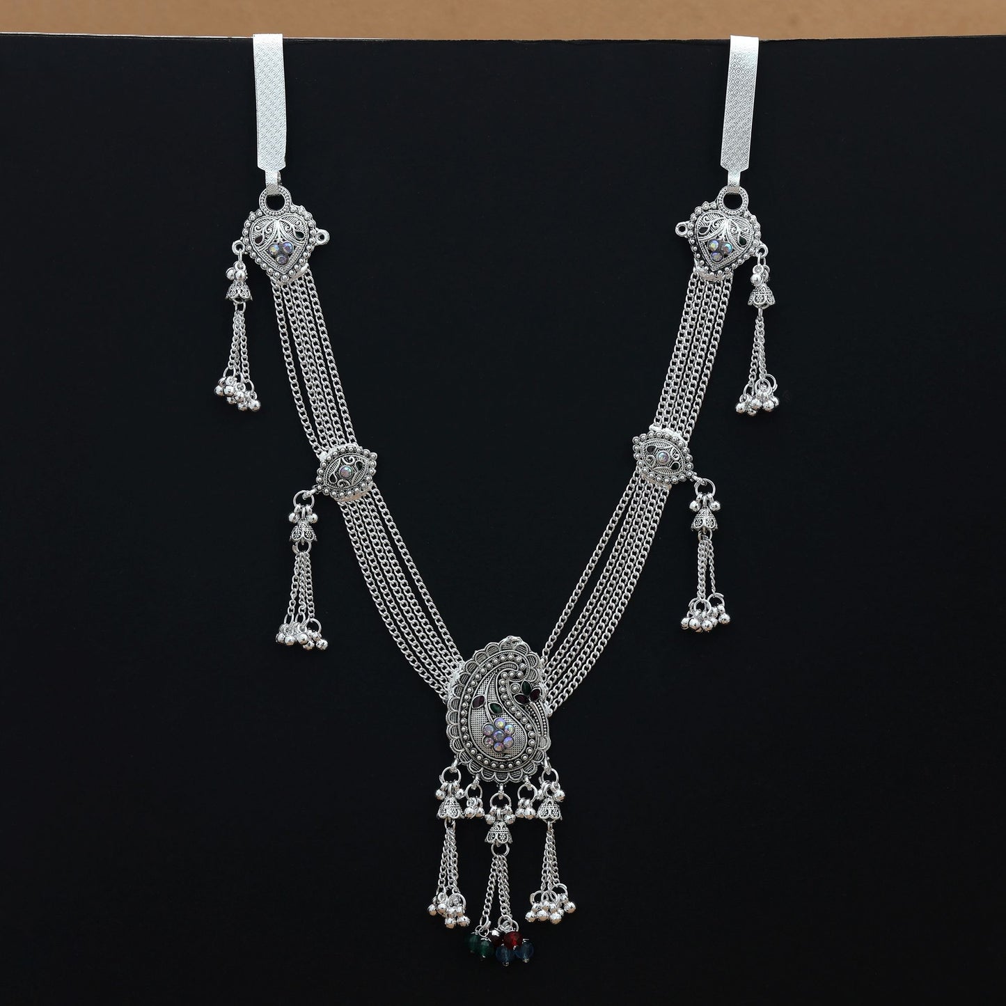 Assorted Color Oxidised Kamarband Vintage Tribal Style Statement Jewelry Design
