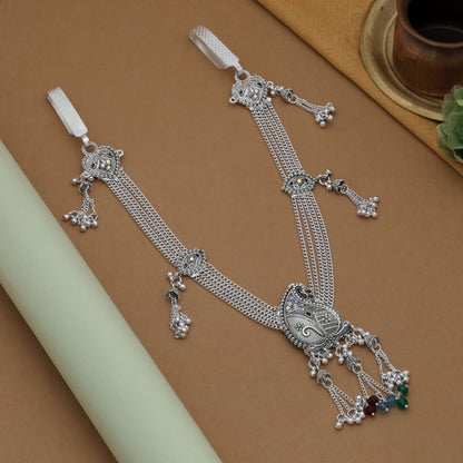 Assorted Color Oxidised Kamarband Stylish Ethnic Wear Waist Jewelry Design