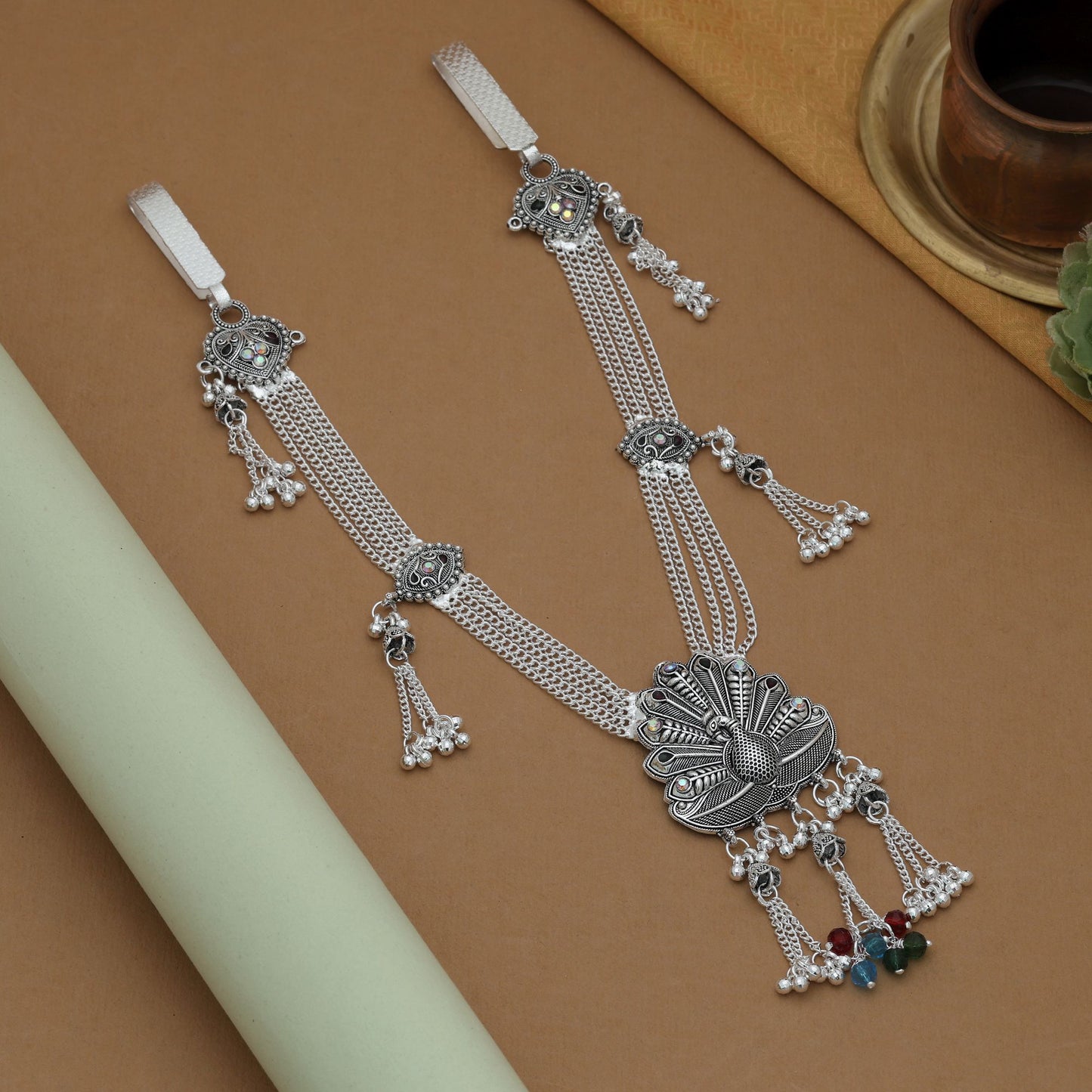 Assorted Color Oxidised Kamarband Elegant Vintage Ethnic Jewelry Design