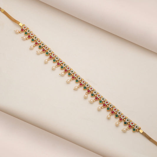 Anmutige Rani & grüne Kamarband für Frauen traditionelle Anlässe