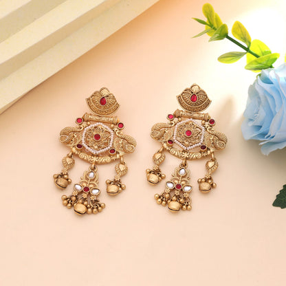 Rani Color Premium Traditional Matte Gold Ohrringe Kollektion