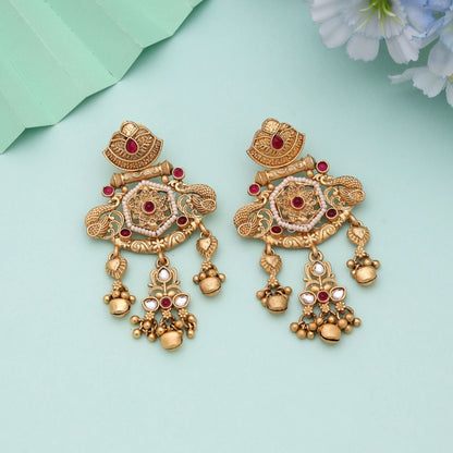 Rani Color Premium Traditional Matte Gold Ohrringe Kollektion